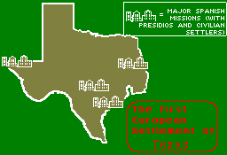 Texas mission settlement map