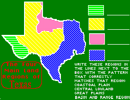 Texas land regions map